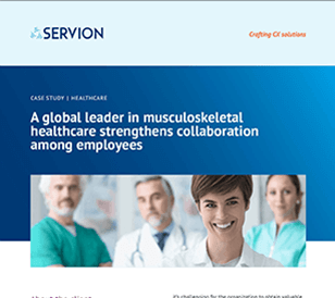 A global leader in musculoskeletal healthcare strengthens collaboration among employees