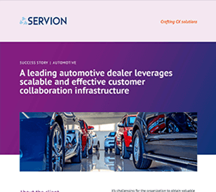 A leading automotive dealer leverages scalable and effective customer collaboration infrastructure