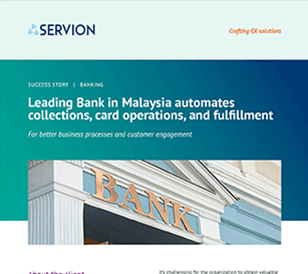 Leading Bank in Malaysia automates collections, card operations, and fulfillment