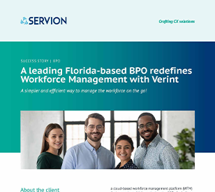 A leading Florida-based BPO redefines Workforce Management with Verint