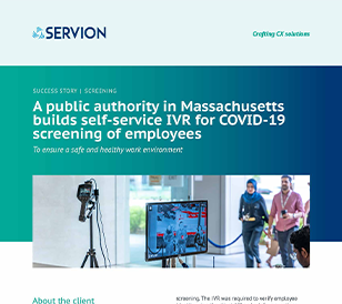 A public authority in Massachusetts builds self-service IVR for COVID-19 screening of employees