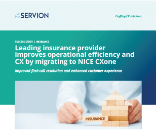 Leading insurance provider improves operational efficiency and CX by migrating to NICE CXone