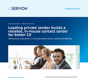 Leading private lender builds a reliable, in-house contact center for better CX