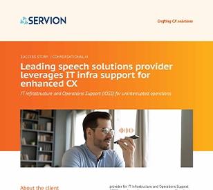 Leading speech solutions provider leverages IT infra support for enhanced CX