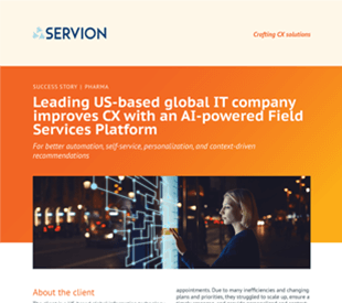 Leading US-based global IT company improves CX with an AI-powered Field Services Platform