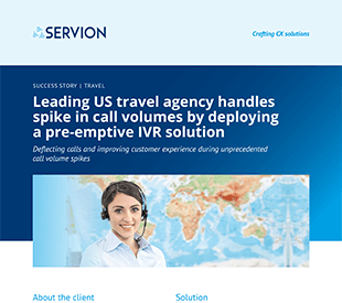 Leading US travel agency handles spike in call volumes by deploying a pre-emptive IVR solution
