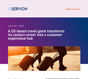 A US-based travel giant transforms its contact center into a customer experience hub