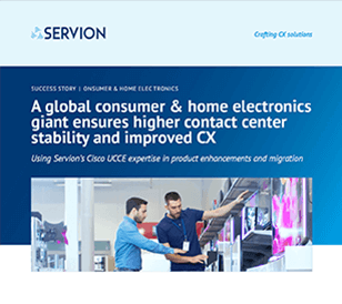 A global consumer & home electronics giant ensures higher contact center stability and improved CX