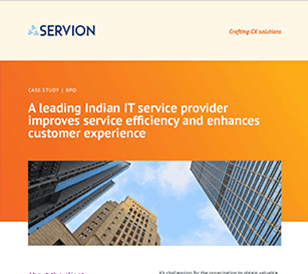 A leading Indian IT service provider improves service efficiency and enhances customer experience