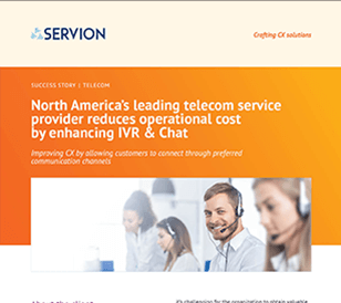 North America’s leading telecom service provider reduces operational cost by enhancing IVR & Chat