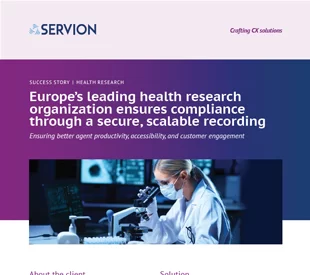 Europe’s leading health research organization ensures compliance through a secure, scalable recording