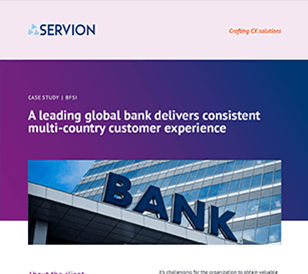 Global bank delivers consistent customer experience across multiple countries