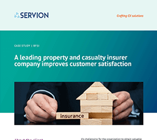 Leading property and casualty insurer company improves customer satisfaction