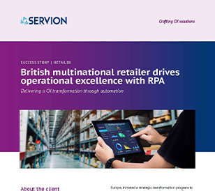 British multinational retailer drives operational excellence with RPA