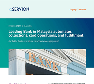 Leading Bank in Malaysia automates collections, card operations, and fulfilment