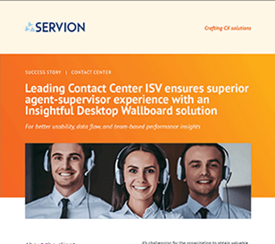 Leading Contact Center ISV ensures superior agent-supervisor experience