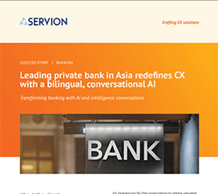 Leading private bank in Asia redefines CX with a bilingual, conversational AI – Success Story
