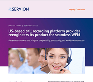 US-based call recording platform provider reengineers its product for seamless WFM – Success Story