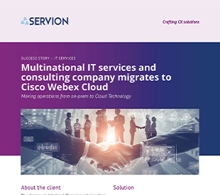 Multinational IT services and consulting company migrates to Cisco Webex Cloud
