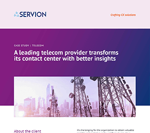 A leading telecom provider transforms its contact center with better insights